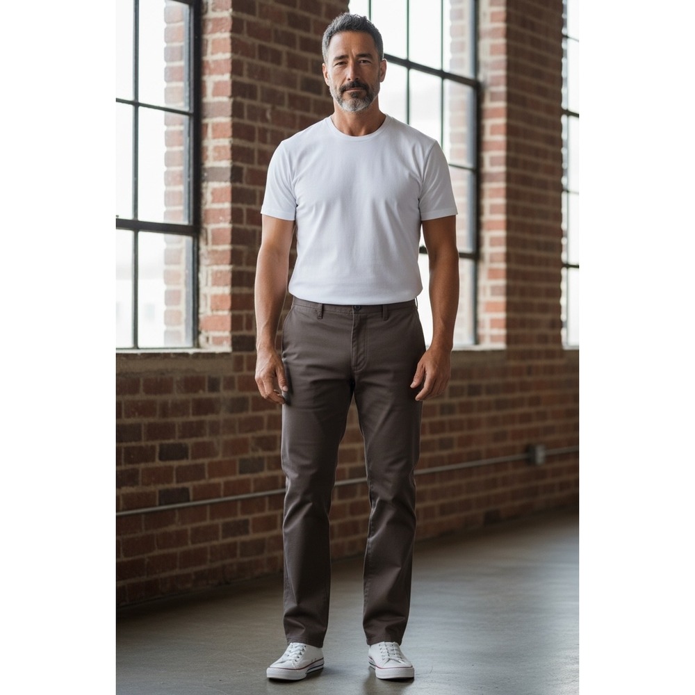 Dickies 874 Flex Work Pants Mens Brown Straight Fit Casual Chino‎ Trousers